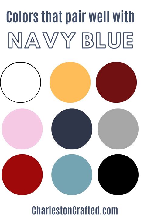 matching colour for navy blue